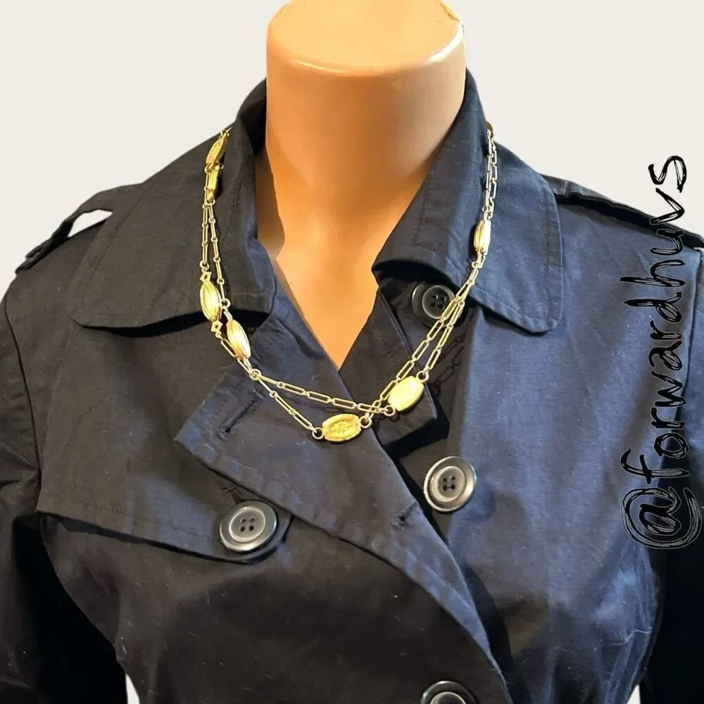 Vintage Gold Tone 46” Marcy Feld Necklace